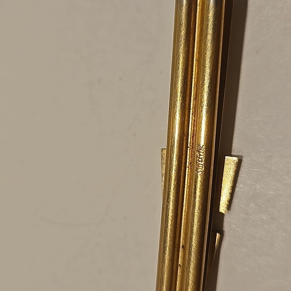 SWANK "A" Goldtone Tie Bar - Picture 7 of 7